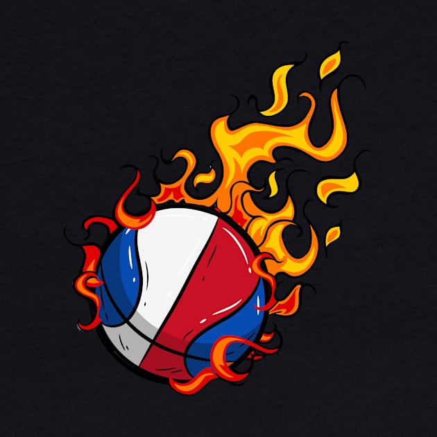 Basektball ball on Fire by soufyane